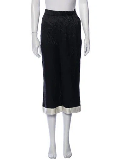 Pre-owned Morgan Lane Wide Leg Pants In Black