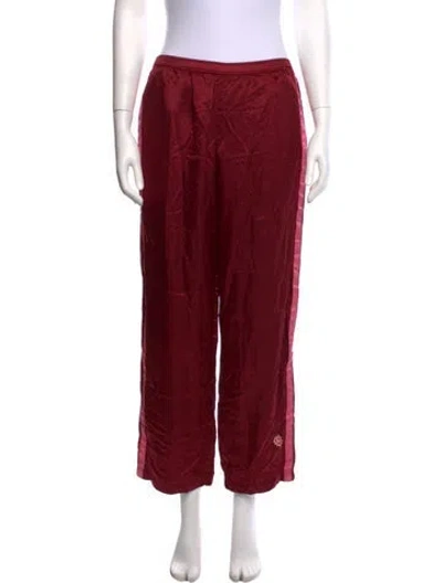Pre-owned Morgan Lane Wide Leg Pants In Burgundy