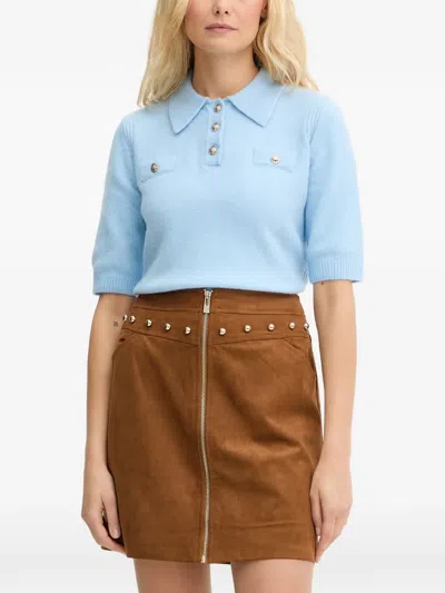 Morgan Msofi Short-sleeve Polo-shirt In Blue