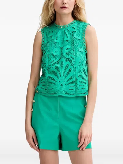 Morgan Osla Sleeveless Top In Green