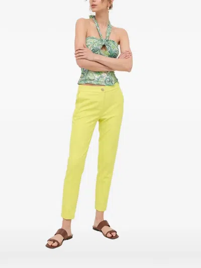 Morgan Paisley Knot Halterneck Top In Multi