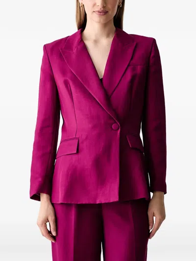 Morgan Peak-lapels Single-breasted Blazer In Multi