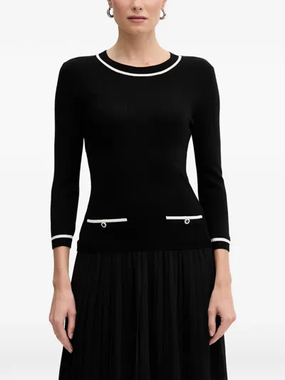 Morgan Pleated Mini Dress In Black