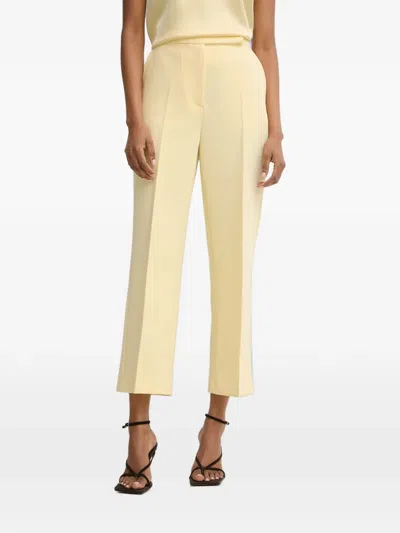 Morgan Pressed-crease Cropped Trousers In Multi