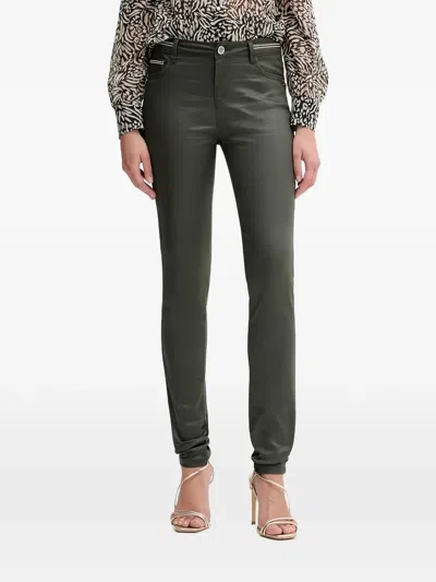 Morgan Ribbon-detail Trousers In Black