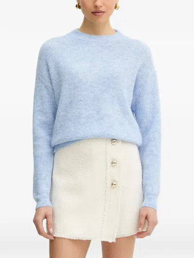 Morgan Round-neck Sweater In Purple