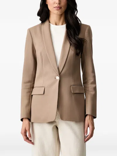 Morgan Shawl-lapel Single-breasted Blazer In Green