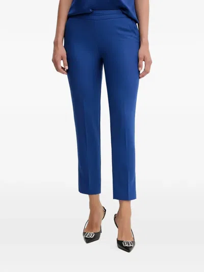 Morgan Side-zip Trousers In Blue