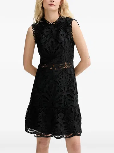 Morgan Sleeveless Mini Dress In Black