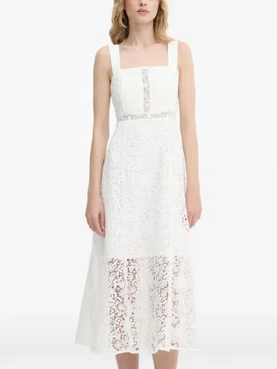 Morgan Square-neck Dress In White