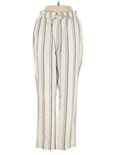 Pre-owned Morgan Taylor Linen Pants In White