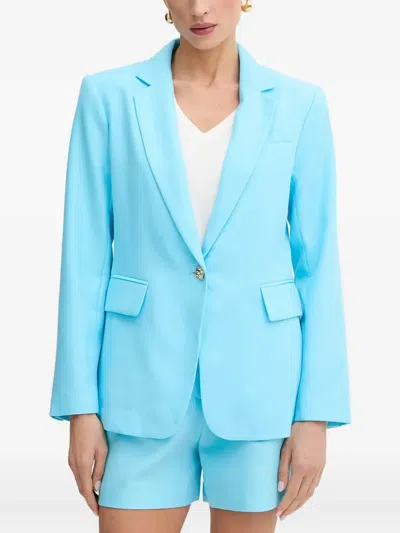 Morgan Vacy Single-breasted Blazer In Blue
