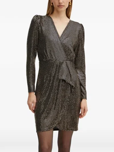 Morgan V-neck Mini Dress In Multi