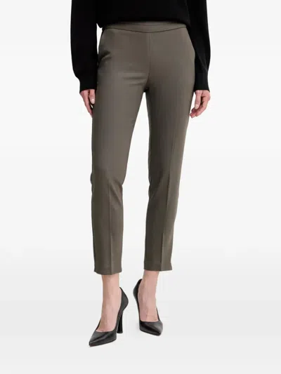 Morgan Welt-pocket Trousers In Brown