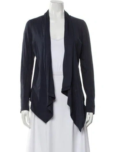 Pre-owned Morgane Le Fay Open Front Sweater In Blue