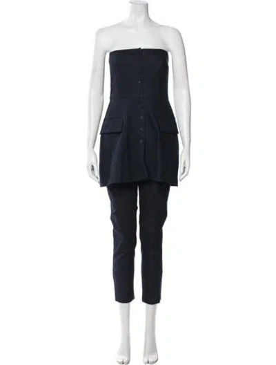 Pre-owned Morgane Le Fay Pant Set In Blue