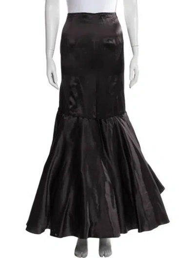 Pre-owned Morgane Le Fay Silk Long Skirt