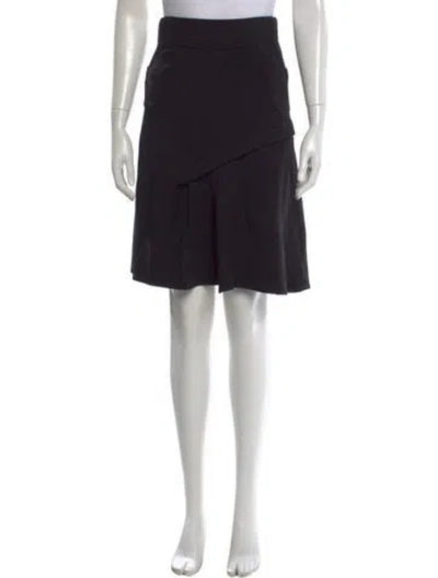 Pre-owned Morgane Le Fay Wool Knee-length Skirt In Black