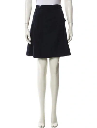 Pre-owned Morgane Le Fay Wool Mini Skirt In Black