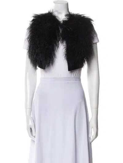 Pre-owned Morgane Le Fay Wool Vest In Black