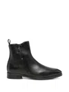 Morgillo Grain-leather Side-zip Boots In Black