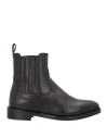 Morgillo Man Ankle Boots Black Size 8 Leather In Black