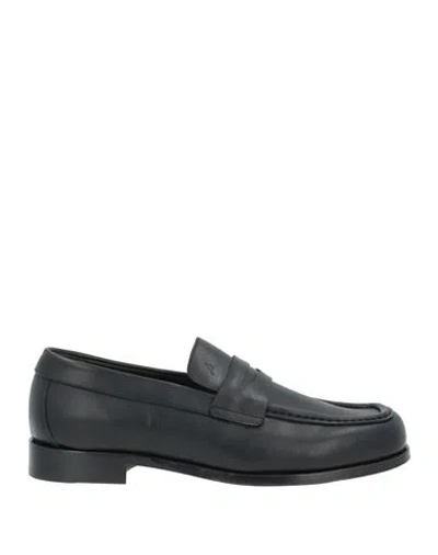 Morgillo Man Loafers Black Size 9 Calfskin