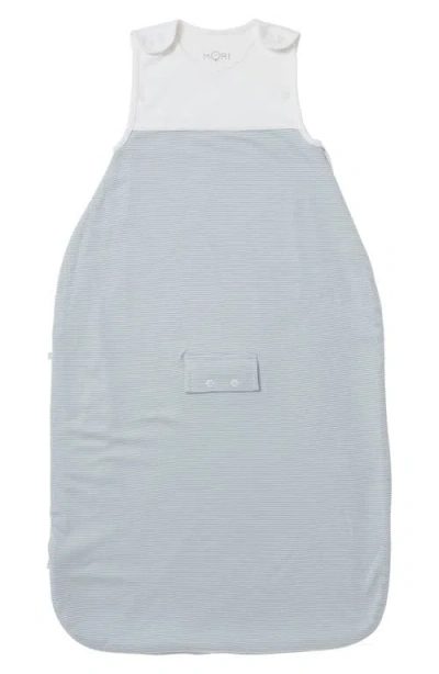 Mori 0.5 Tog Stripe Wearable Blanket In Blue Stripe