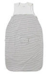 Mori 0.5 Tog Stripe Wearable Blanket In Grey Stripe