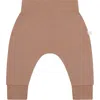 Mori Babies'  Appliqué Critter Joggers In Bear And Brown