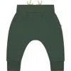 Mori Babies'  Appliqué Critter Joggers In Pine And Reindeer