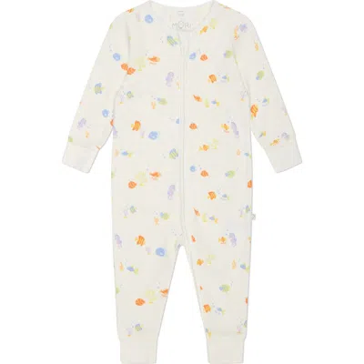 Mori Babies'  Autumn Print Fitted One-piece Pajamas