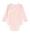 Mori Bamboo-blend Kimono Bodysuit In Pink