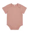Mori Bamboo-blend Short-sleeve Bodysuit In Pink