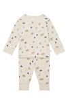 Mori Bear Print Fitted Two-piece Pajamas In Bear Print