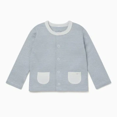 Mori Kids'  Cardigan In Blue