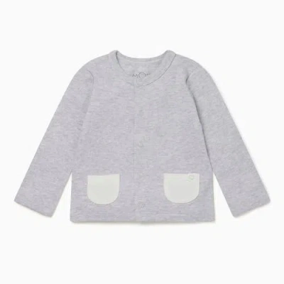 Mori Kids'  Cardigan In Silver