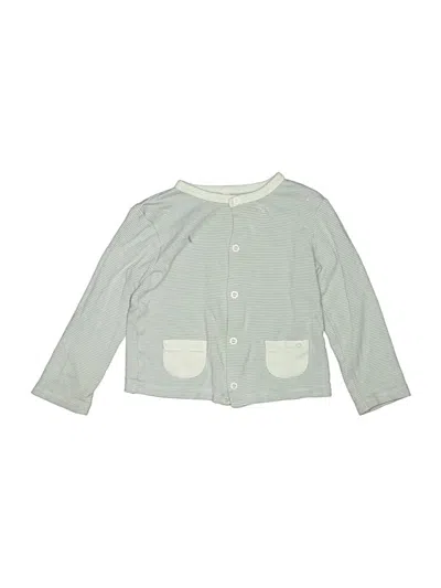 Pre-owned Mori Kids' Cardigan Sweater In Green