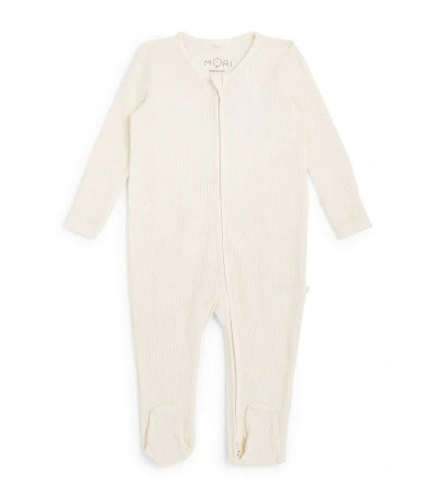Mori Clever-zip All-in-one (0-24 Months) In Beige