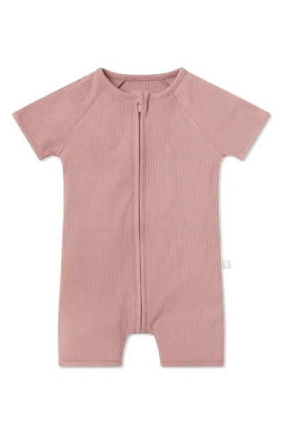 Mori Babies'  Clever Zip Footie In Brown