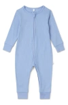 Mori Kids'  Clever Zip Footie In Hydrangea