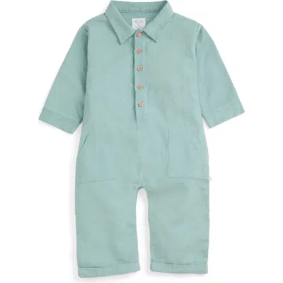Mori Kids'  Corduroy Boilersuit In Green