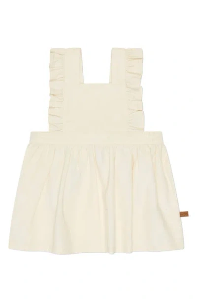 Mori Babies'  Corduroy Pinafore Dress In Ecru