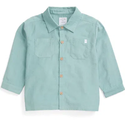 Mori Kids'  Corduroy Shacket In Green