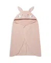 Mori Unisex Cotton Bunny Hooded Bath Towel - Little Kid In Blush