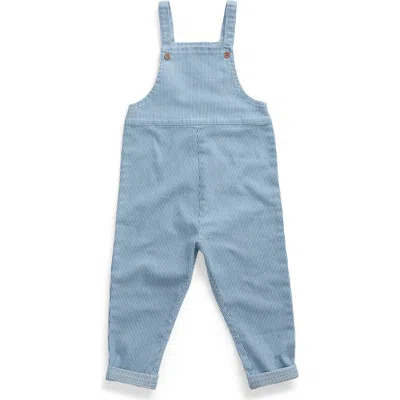 Mori Kids'  Denim Dungarees In Blue