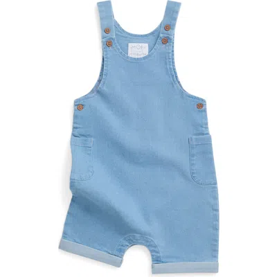 Mori Babies'  Denim Dungarees In Blue