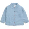 Mori Denim Quilted Jacket In Blue