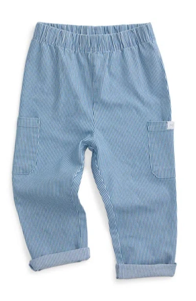 Mori Kids'  Denim Trousers In Blue