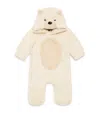 Mori Faux Fur Polar Bear All-in-one In Neutral